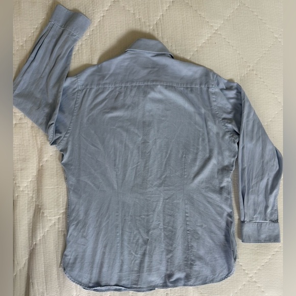 Ted Baker Endurance Blue Dress Shirt 16.5/34-35 Cotton Stretch NWOT - Picture 8 of 12